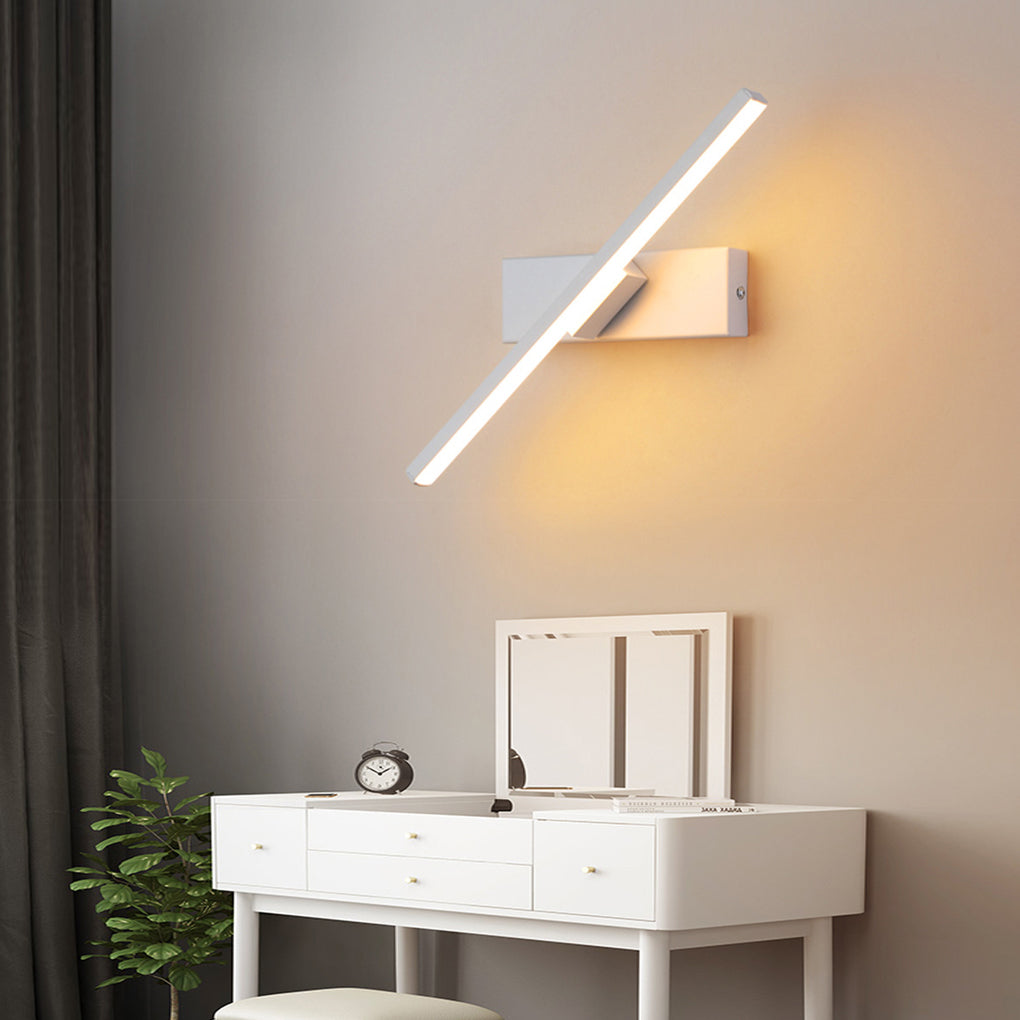Modern Rotatable LED Bar Wall Light – Adjustable Aluminum Sconce