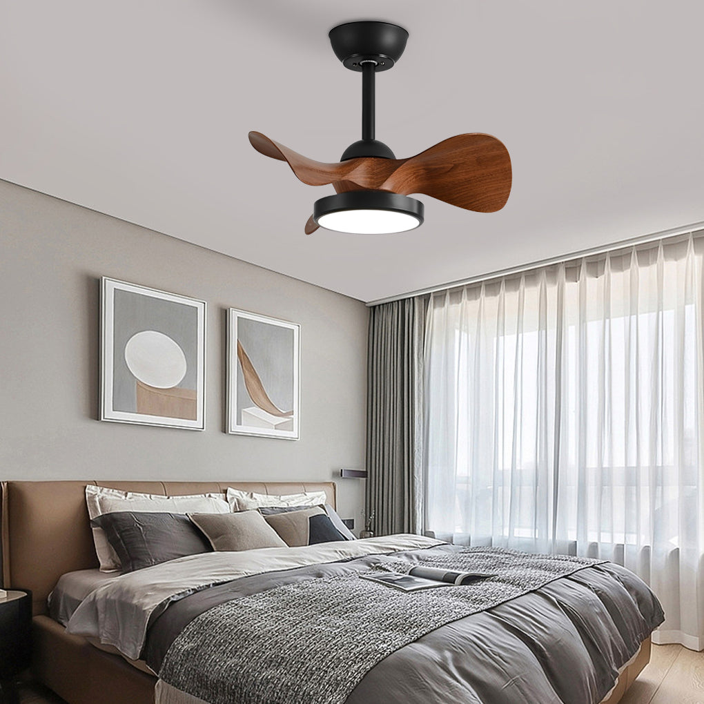 Modern LED Ceiling Fan Light with Remote - 3 Blade Dimmable