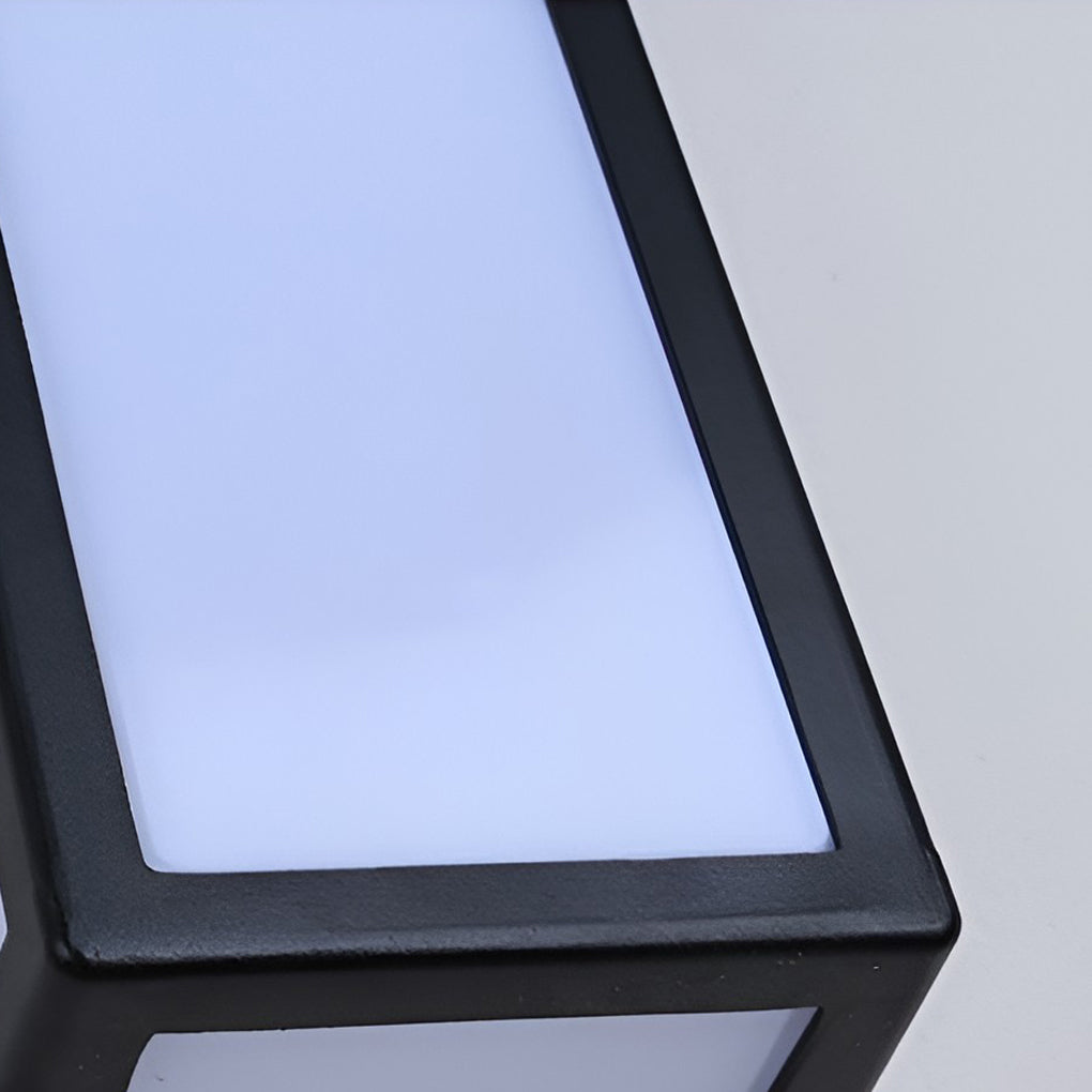 Modern Black Waterproof Motion Sensor LED Outdoor Wall Light