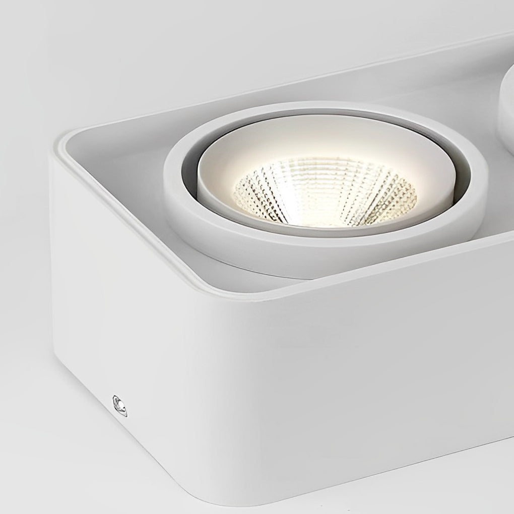 Adjustable Square LED Grille Light with 360° Rotation