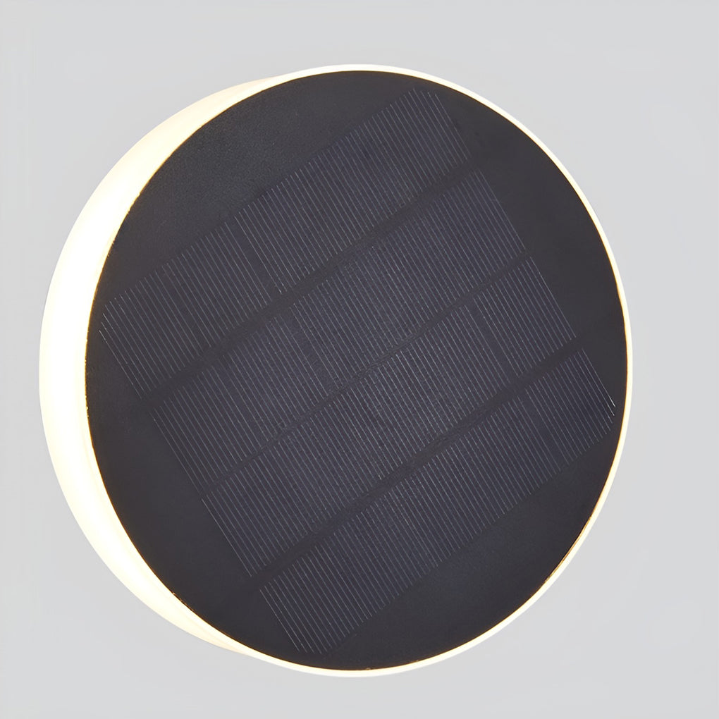 Solar LED Ground Lights Modern Waterproof Disk Landscape Lighting