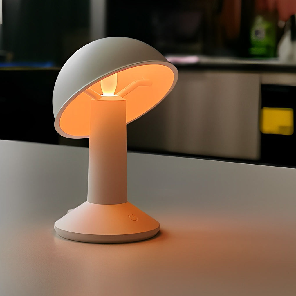 Cordless Touch Control Tiltable Mushroom Table Lamp