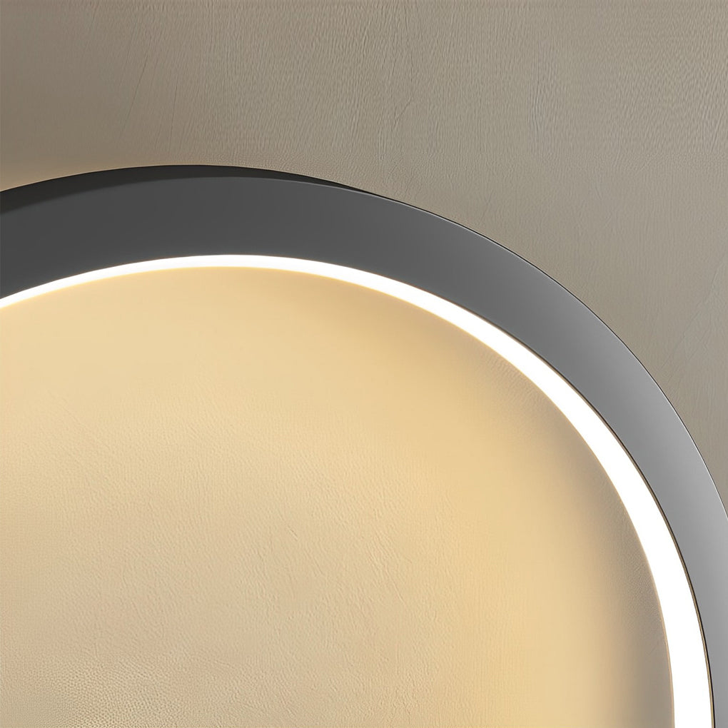 Modern Round LED Wall Sconce with Stepless Dimming