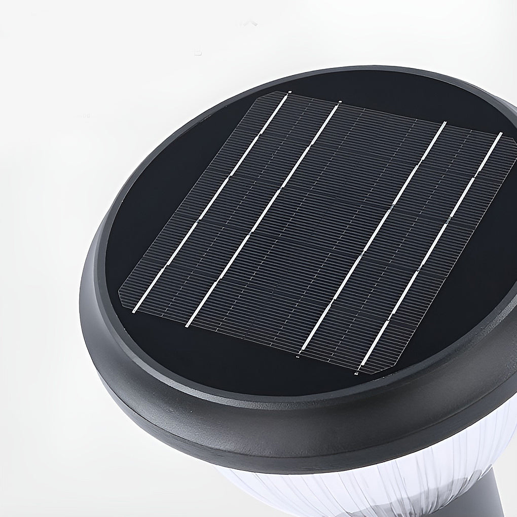 Solar LED Post Cap Light - Modern Aluminum Pillar Light for Outdoor