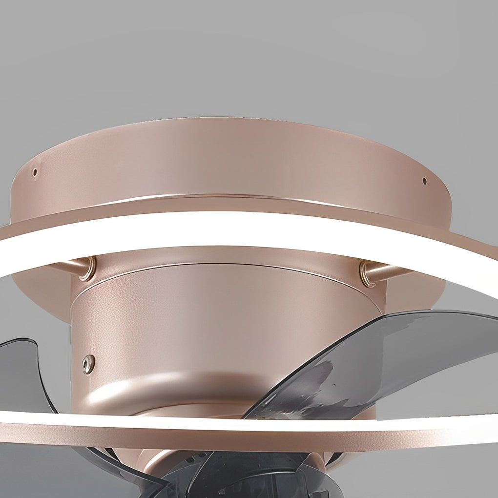 Modern Bladeless Ceiling Fan Light with Remote & Stepless Dimming