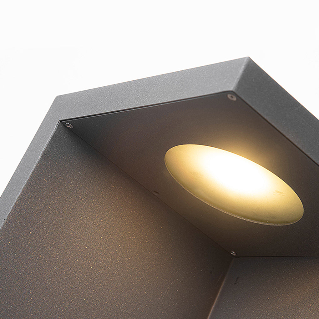 Modern Gray Rectangular LED Path Light 4.5W IP54 Waterproof