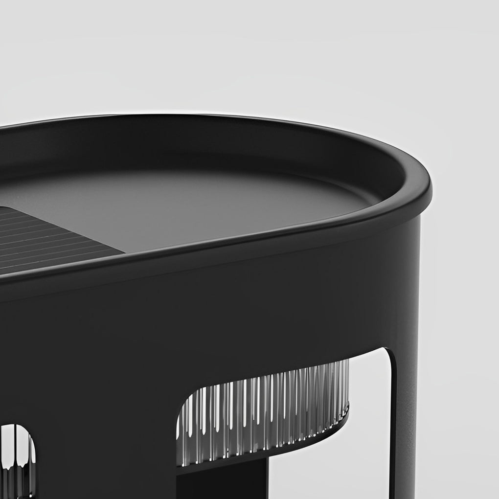 Solar-Powered LED Outdoor Table Lamp with Under-Table Glow