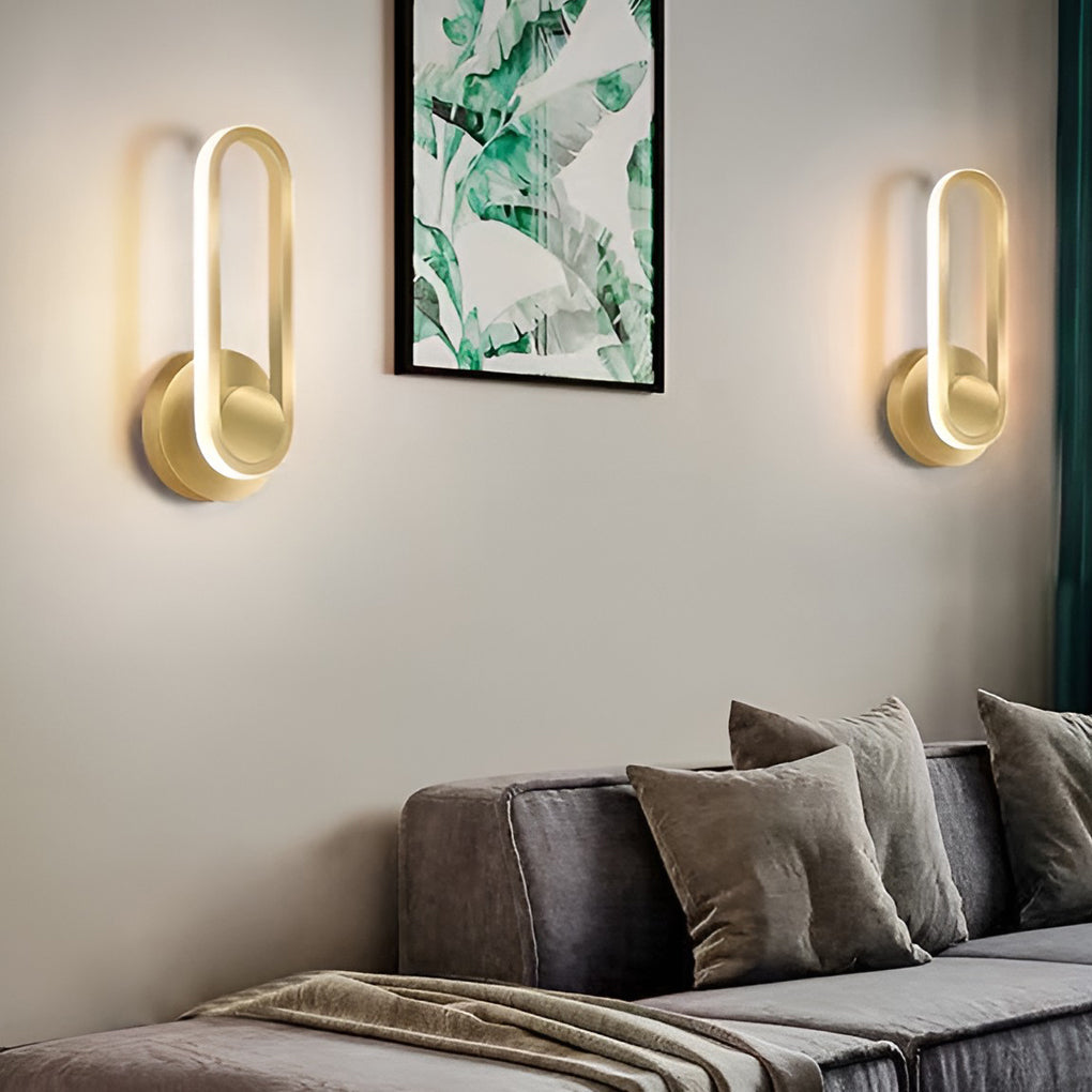Rotatable Rectangular LED Wall Sconce Modern Adjustable Wall Lamp