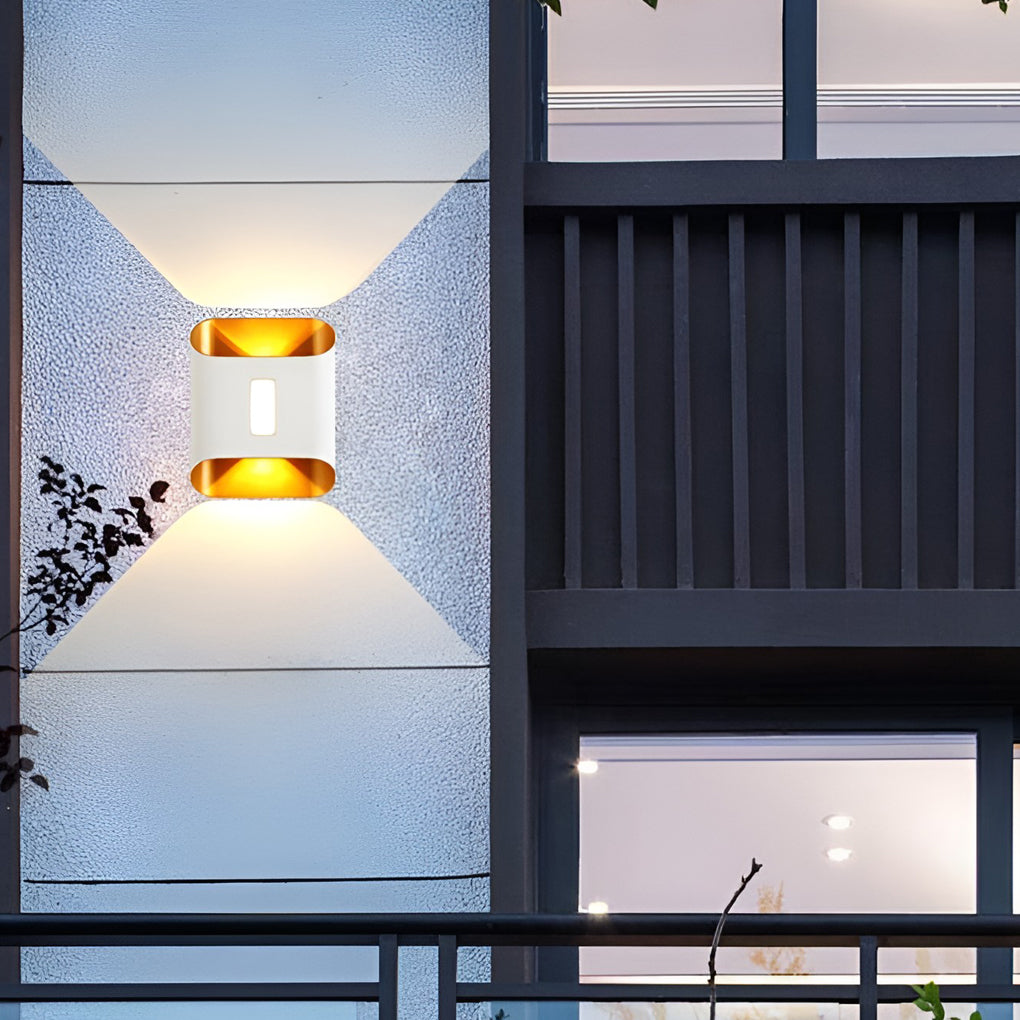 Modern LED Up Down Wall Light | Waterproof Aluminum Outdoor Sconce