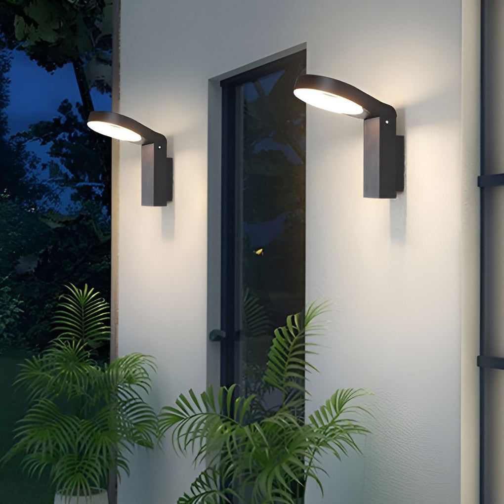 18W LED Ring Outdoor Wall & Path Lamp - Modern Landscape Lighting