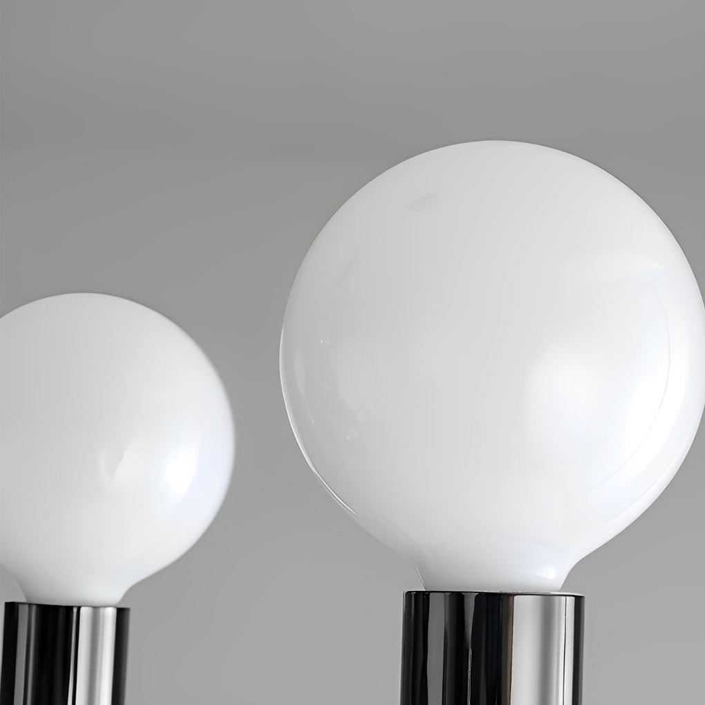 Glass Ball Shade Chandelier – Modern Minimalist Multi-Light Design