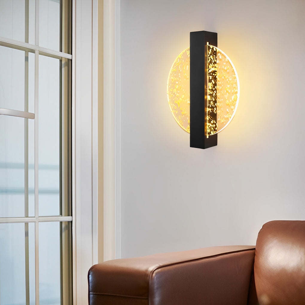 Modern Geometric LED Wall Sconce - Acrylic & Metal Finish