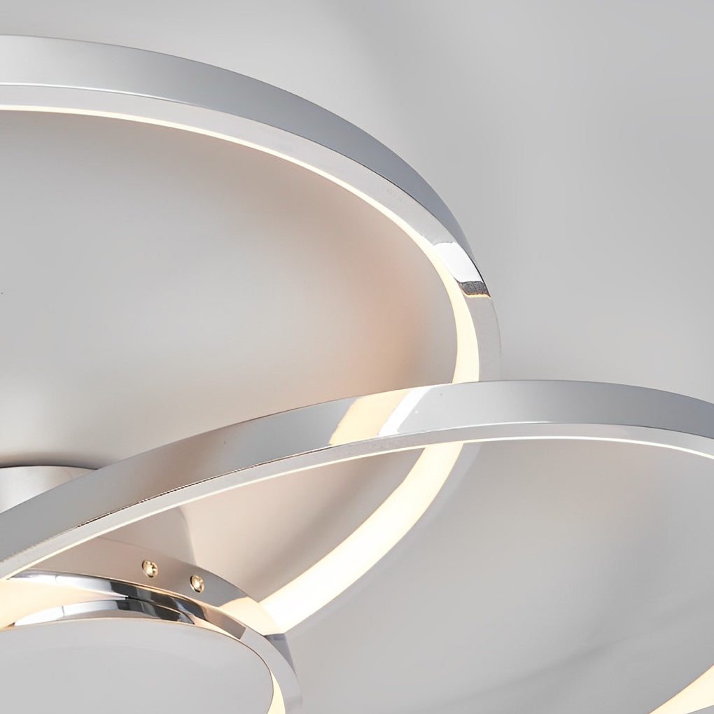 Three Rings Modern Nordic Ceiling Light with Stepless Dimming