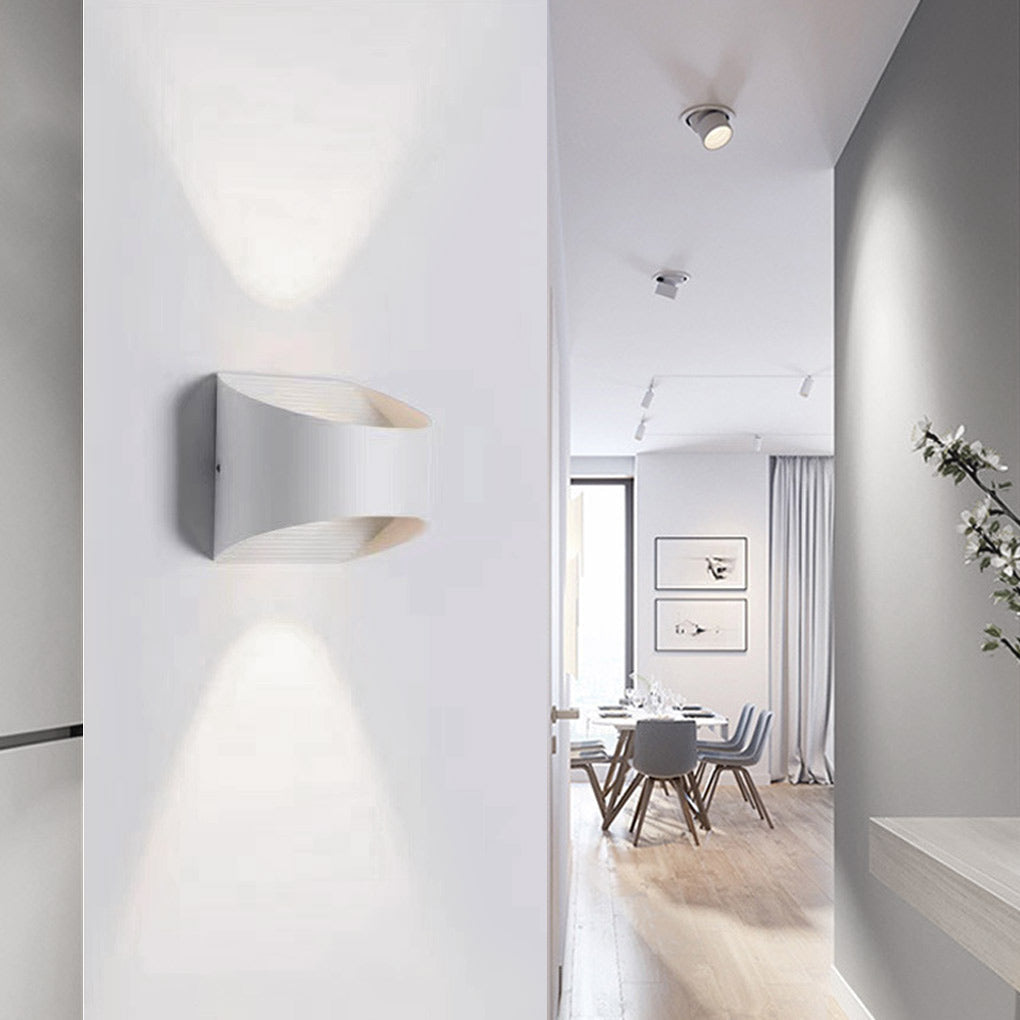 Modern LED Aluminum Waterproof Outdoor Wall Light Up Down Lighting