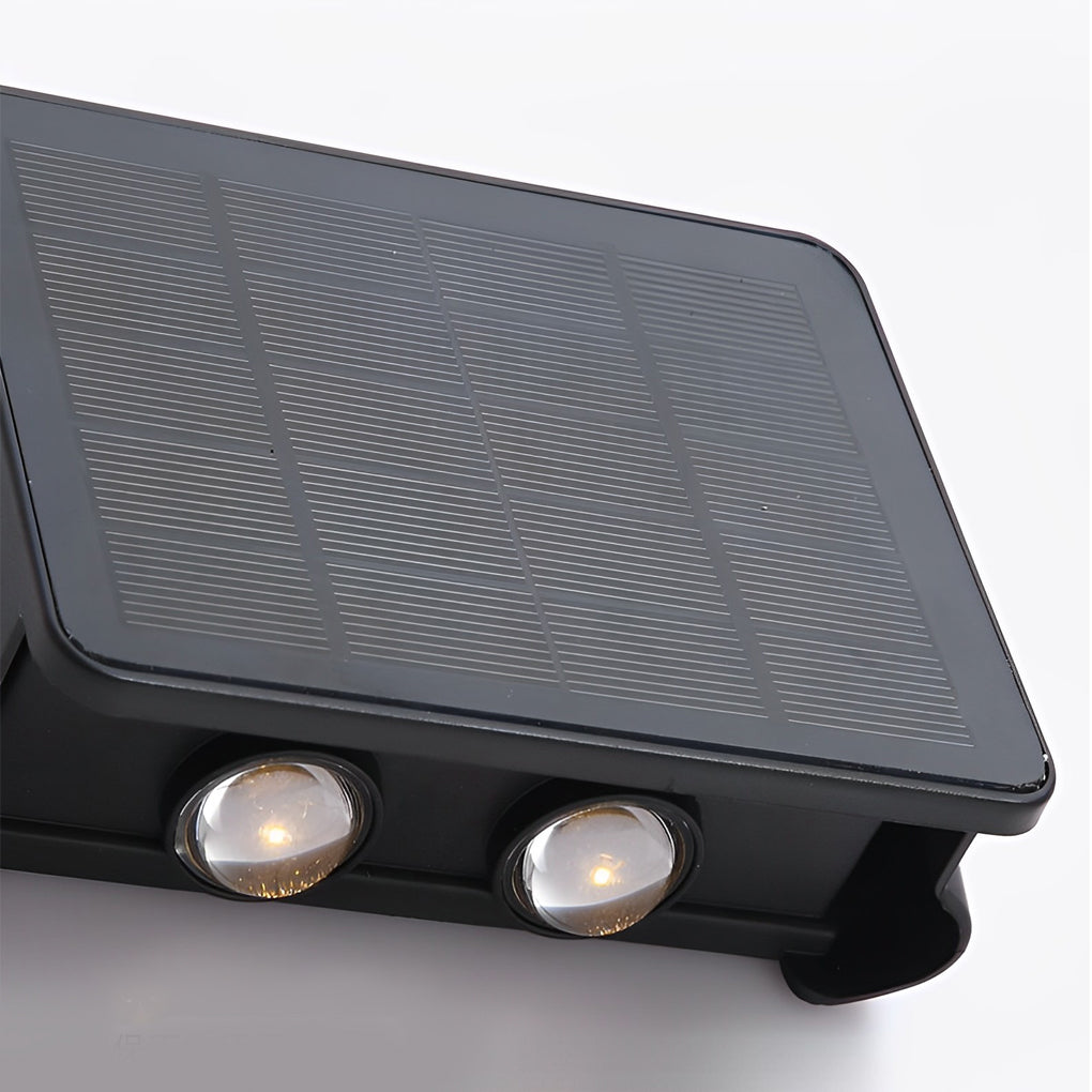 Modern Solar LED Up Down Wall Light Waterproof Outdoor Sconce