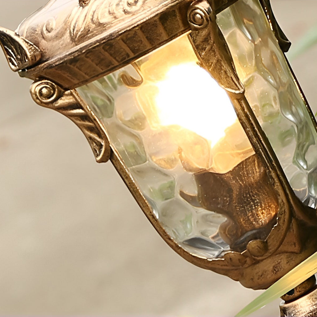 Industrial Outdoor Pathway Light Die-Cast Aluminum Glass Lamp