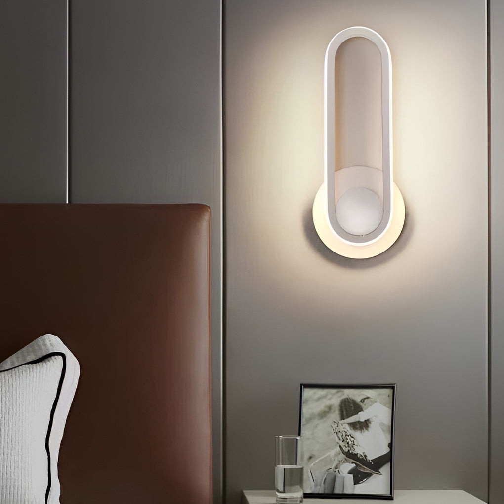 Rotatable Rectangular LED Wall Sconce Modern Adjustable Wall Lamp