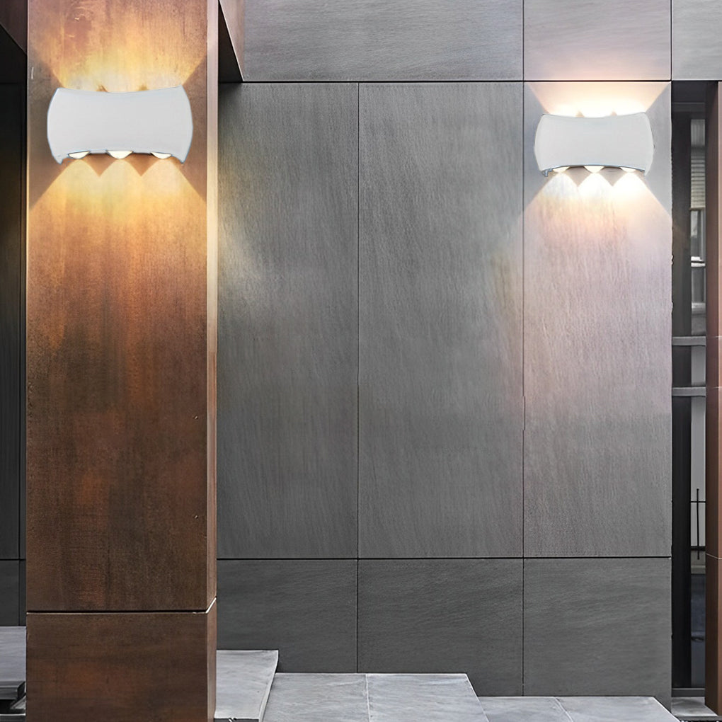 Modern Aluminum LED Outdoor Wall Light Waterproof Up Down