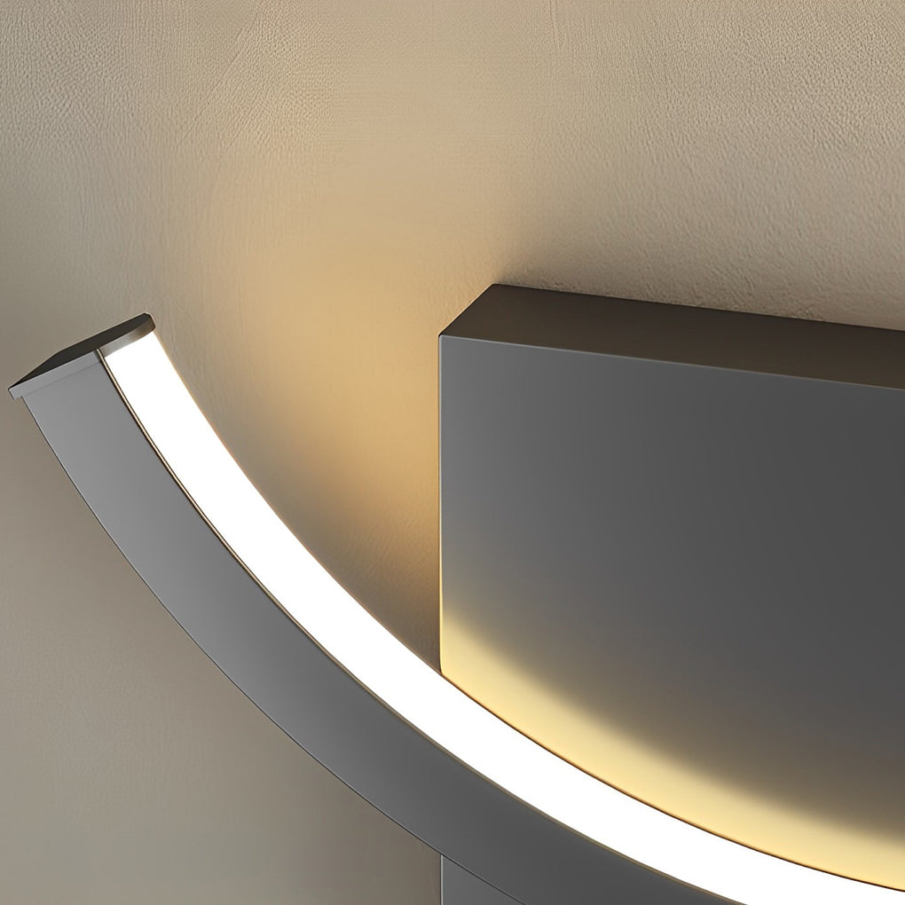 Modern Round LED Wall Sconce with Stepless Dimming