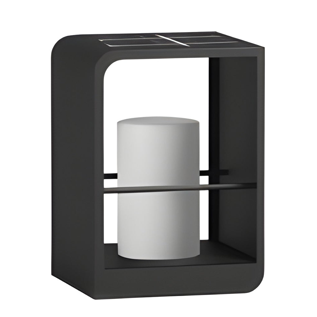 Rectangular Waterproof Modern Solar LED Outdoor Lantern