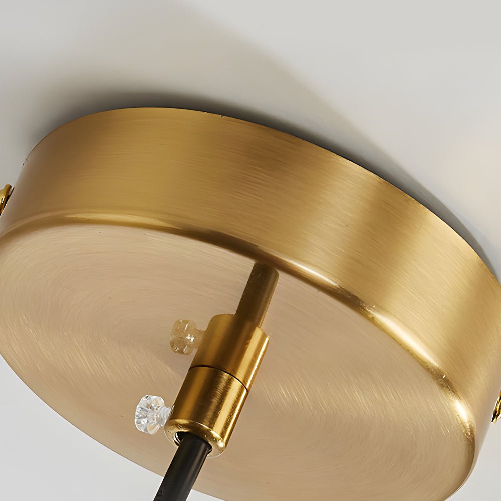 Round Wood Grain LED Pendant Light – Japanese Minimalist Design