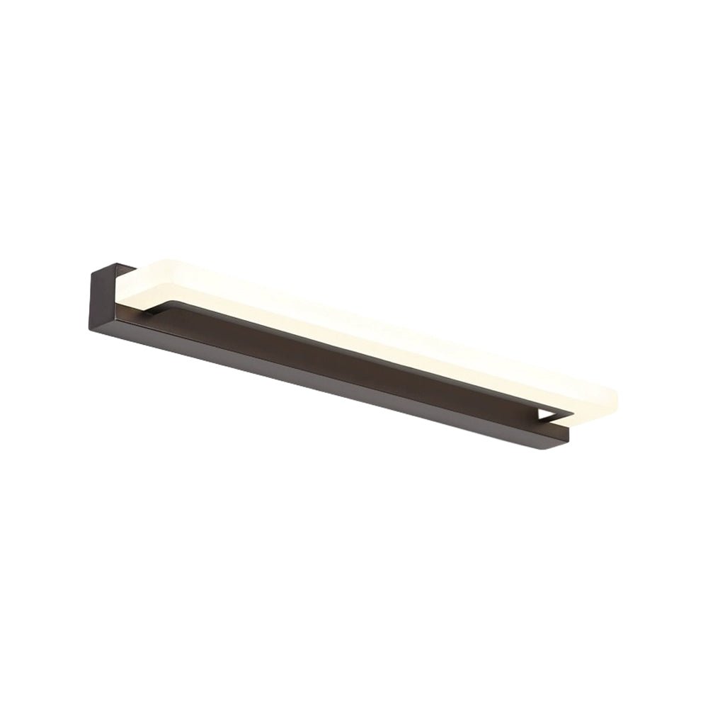 Modern Black LED Vanity Light with Mesh Filter 15.7 Inch