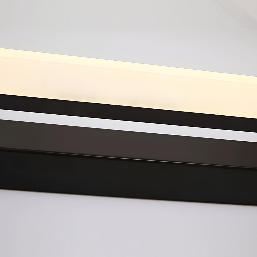 Modern Black LED Vanity Light with Mesh Filter 15.7 Inch