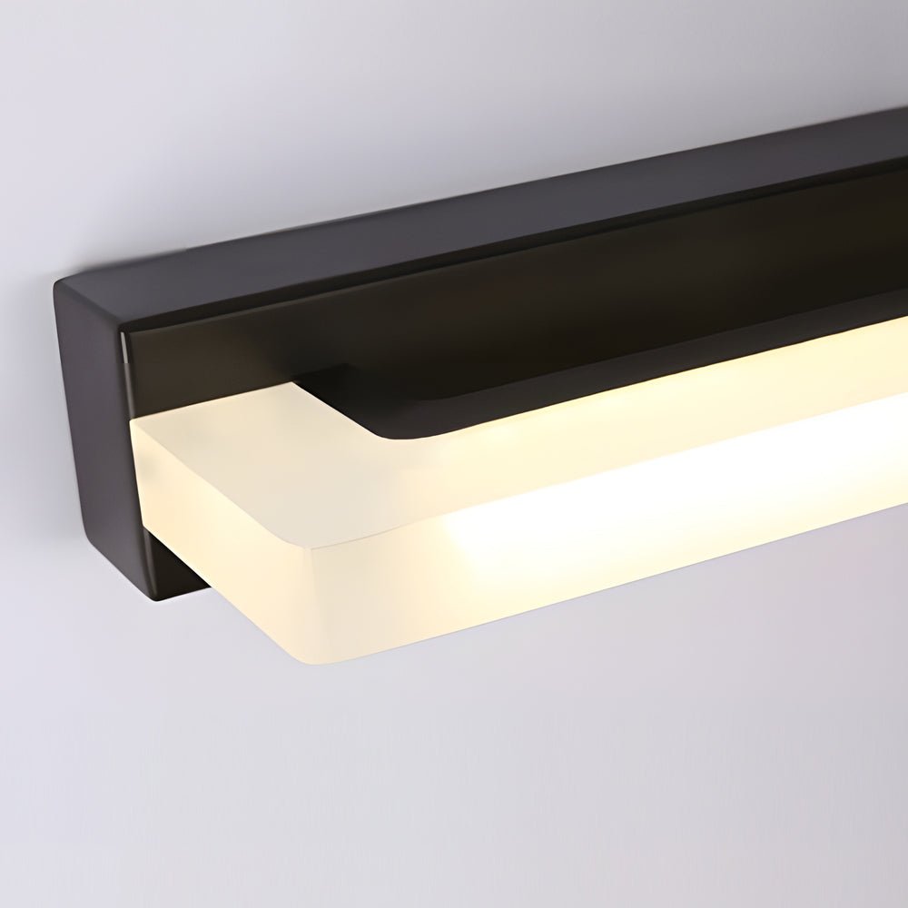 Modern Black LED Vanity Light with Mesh Filter 15.7 Inch