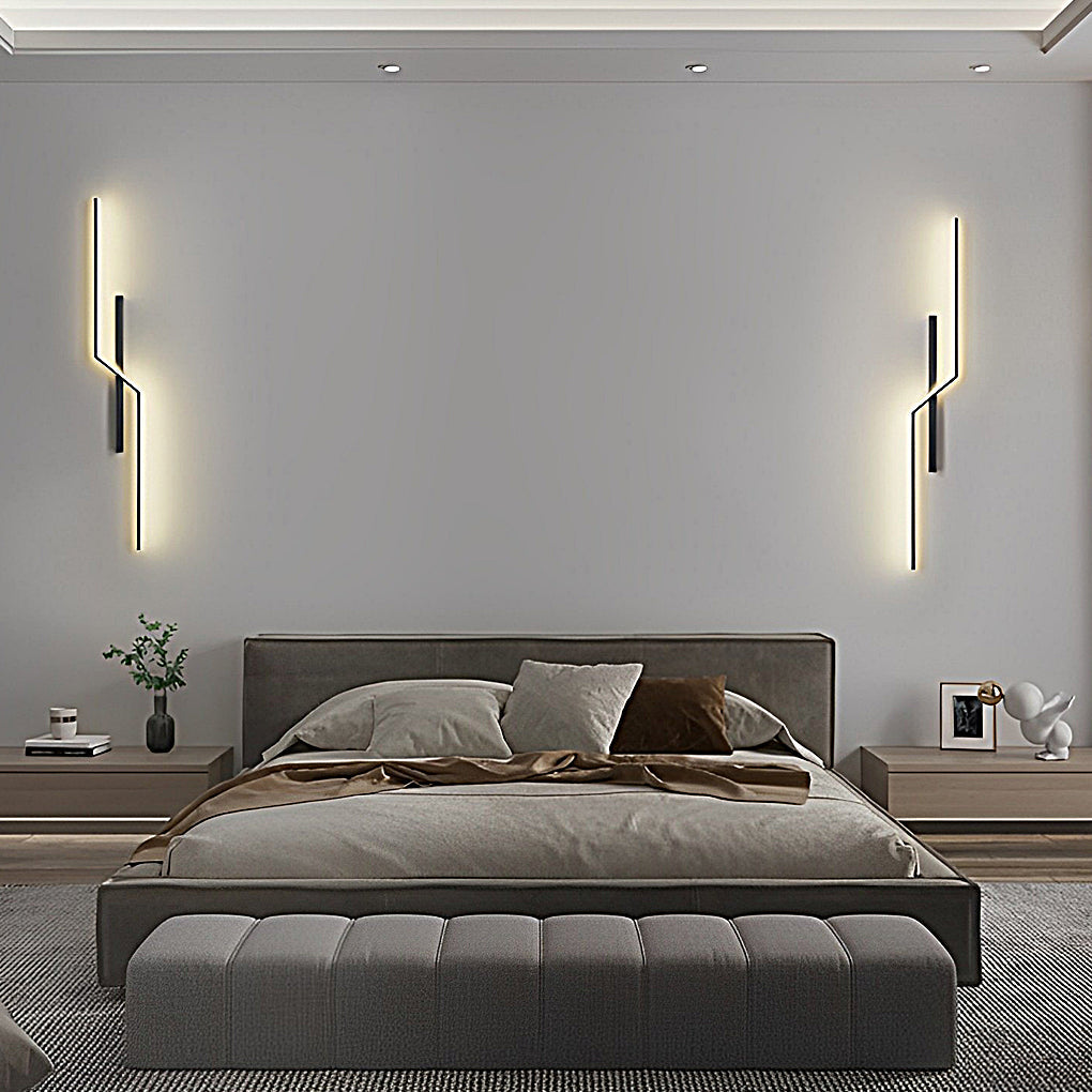Modern Linear LED Wall Sconce – Minimalist Art Deco Lighting