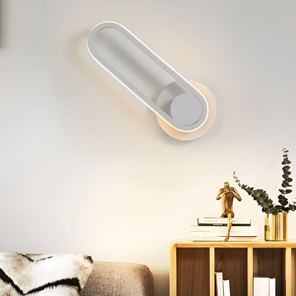 Rotatable Rectangular LED Wall Sconce Modern Adjustable Wall Lamp