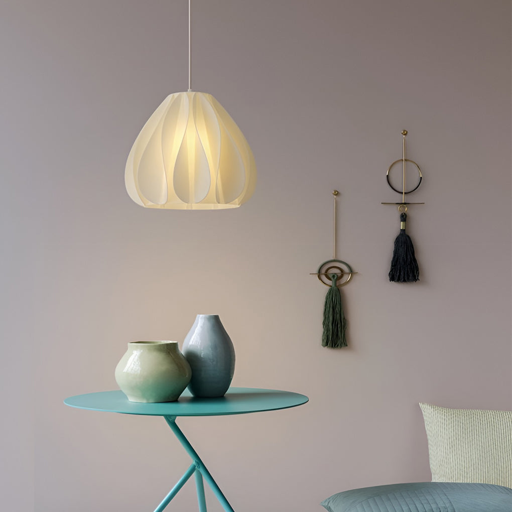 Modern 3D Printed Pendant Light – Nordic Sculptural Design – 16W