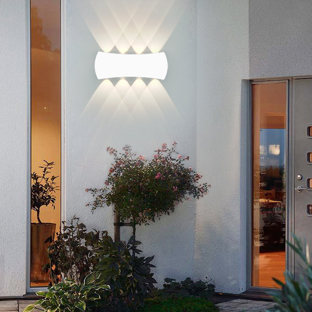Modern Aluminum LED Outdoor Wall Light Waterproof Up Down