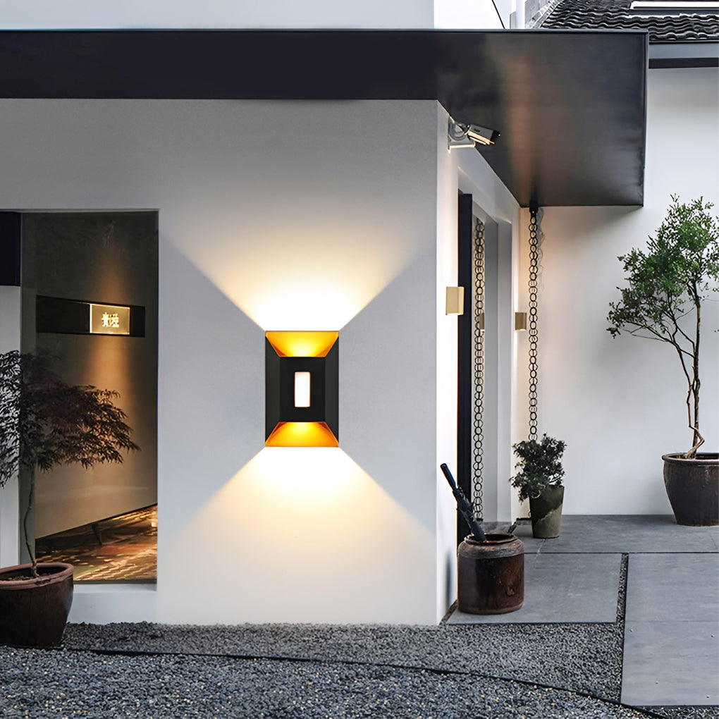 Modern LED Up Down Wall Light | Waterproof Aluminum Outdoor Sconce