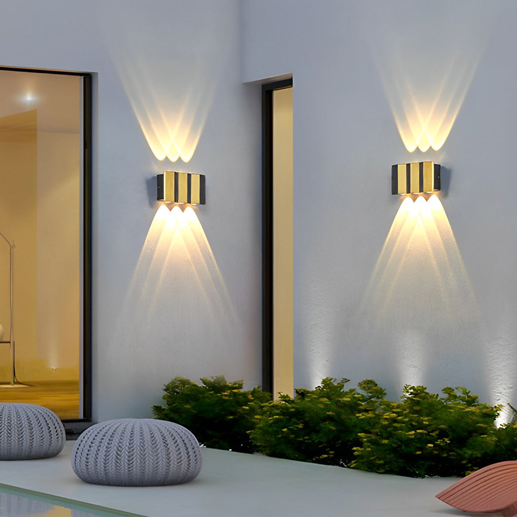Modern LED Up Down Wall Light Aluminum Outdoor Waterproof IP65