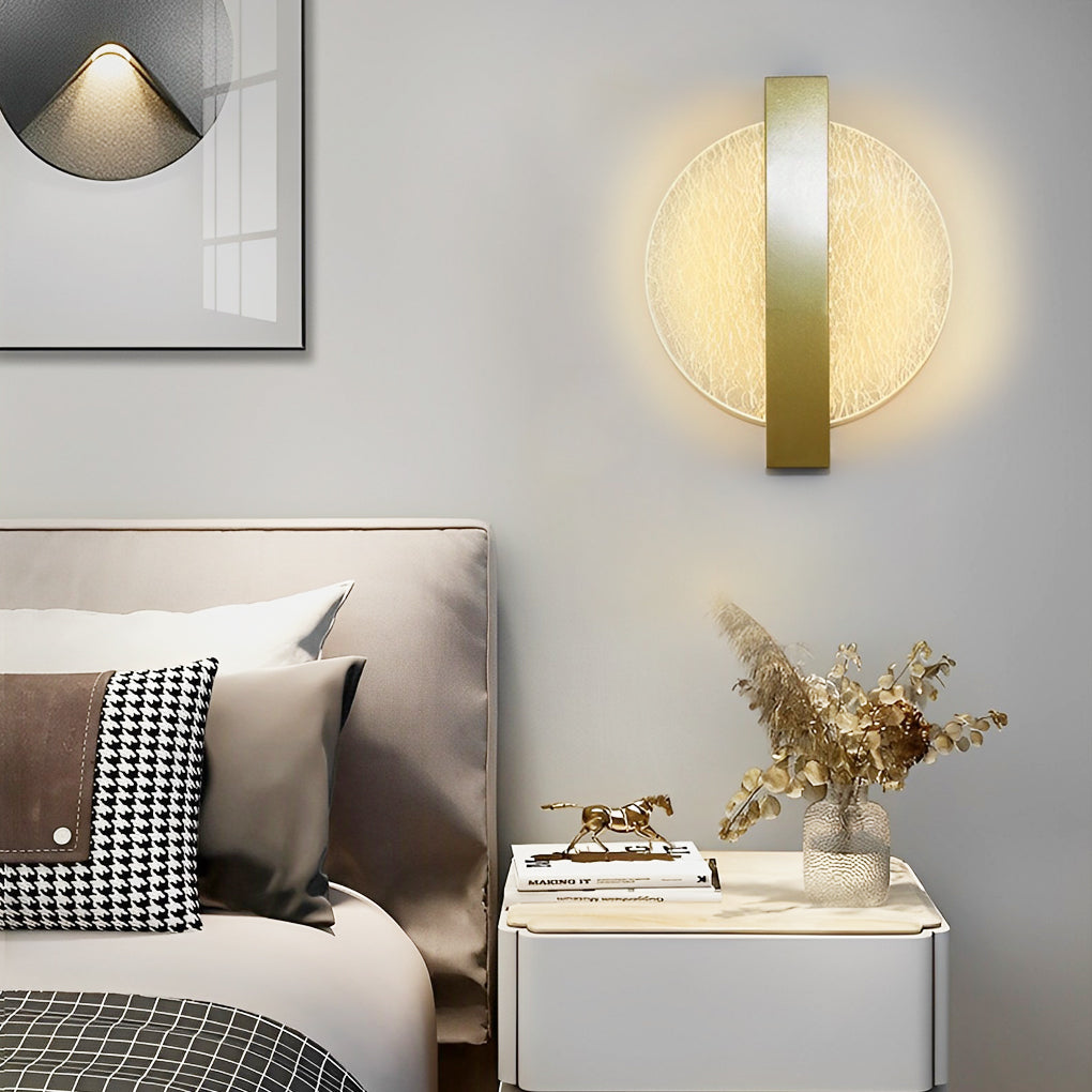 Modern Geometric LED Wall Sconce - Acrylic & Metal Finish