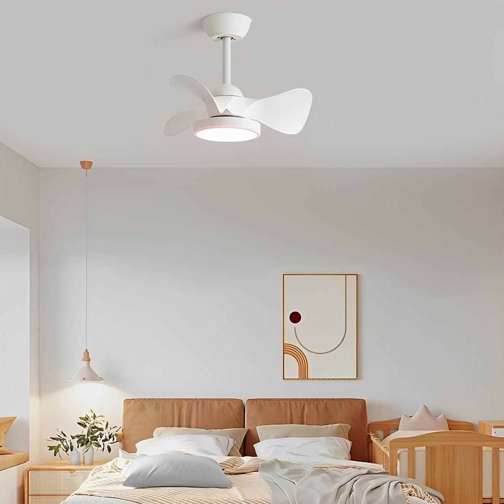 Modern LED Ceiling Fan Light with Remote - 3 Blade Dimmable