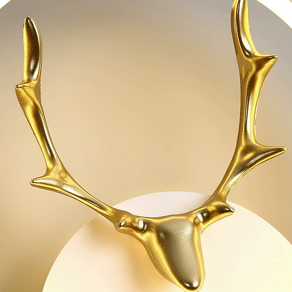 Modern Antler Wall Sconce LED Bedside Lamp Iron Aluminum