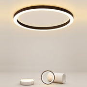 16" Modern Circle Flush Mount LED Ceiling Light with Remote