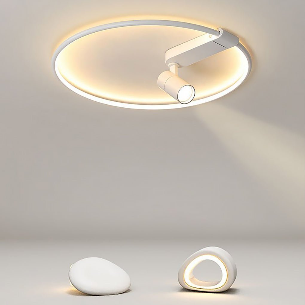 16" Dimmable Flush Mount Spotlight with Adjustable Track Lights