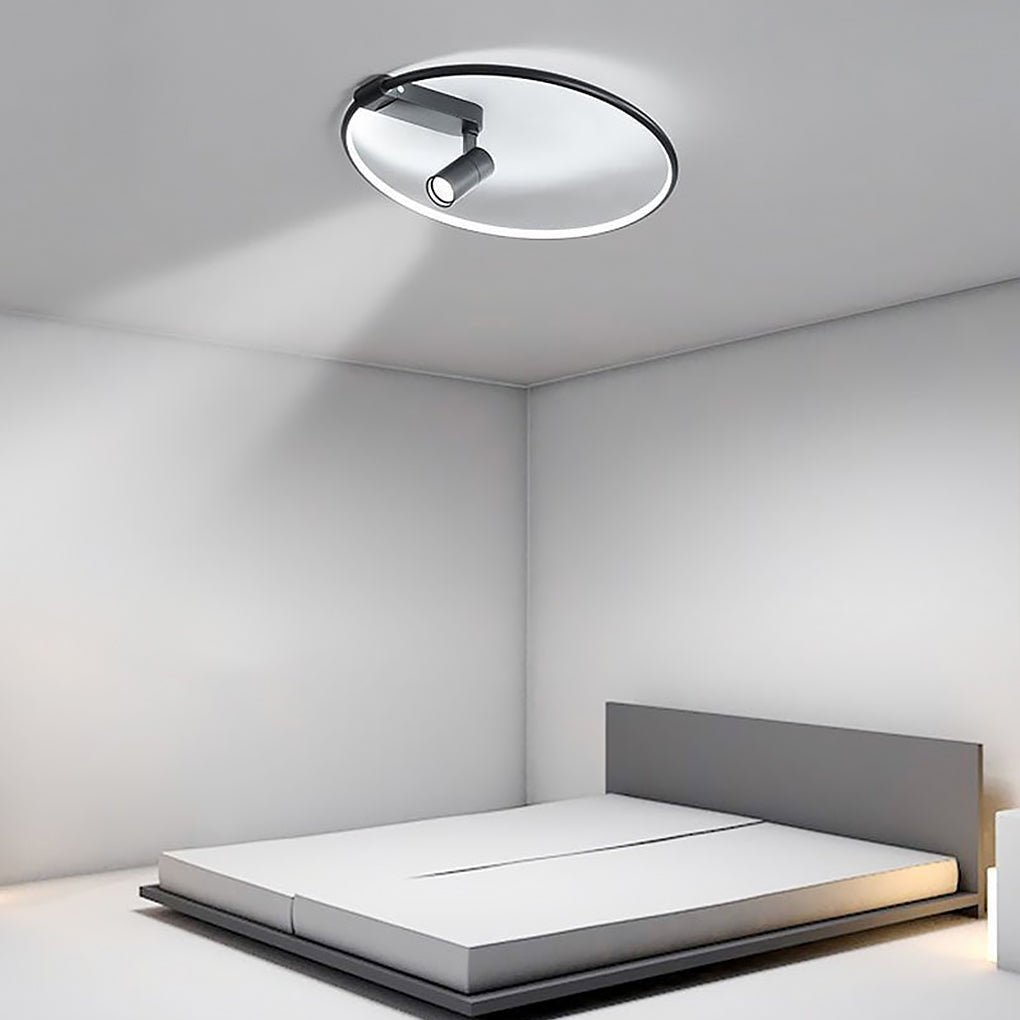 16" Dimmable Flush Mount Spotlight with Adjustable Track Lights