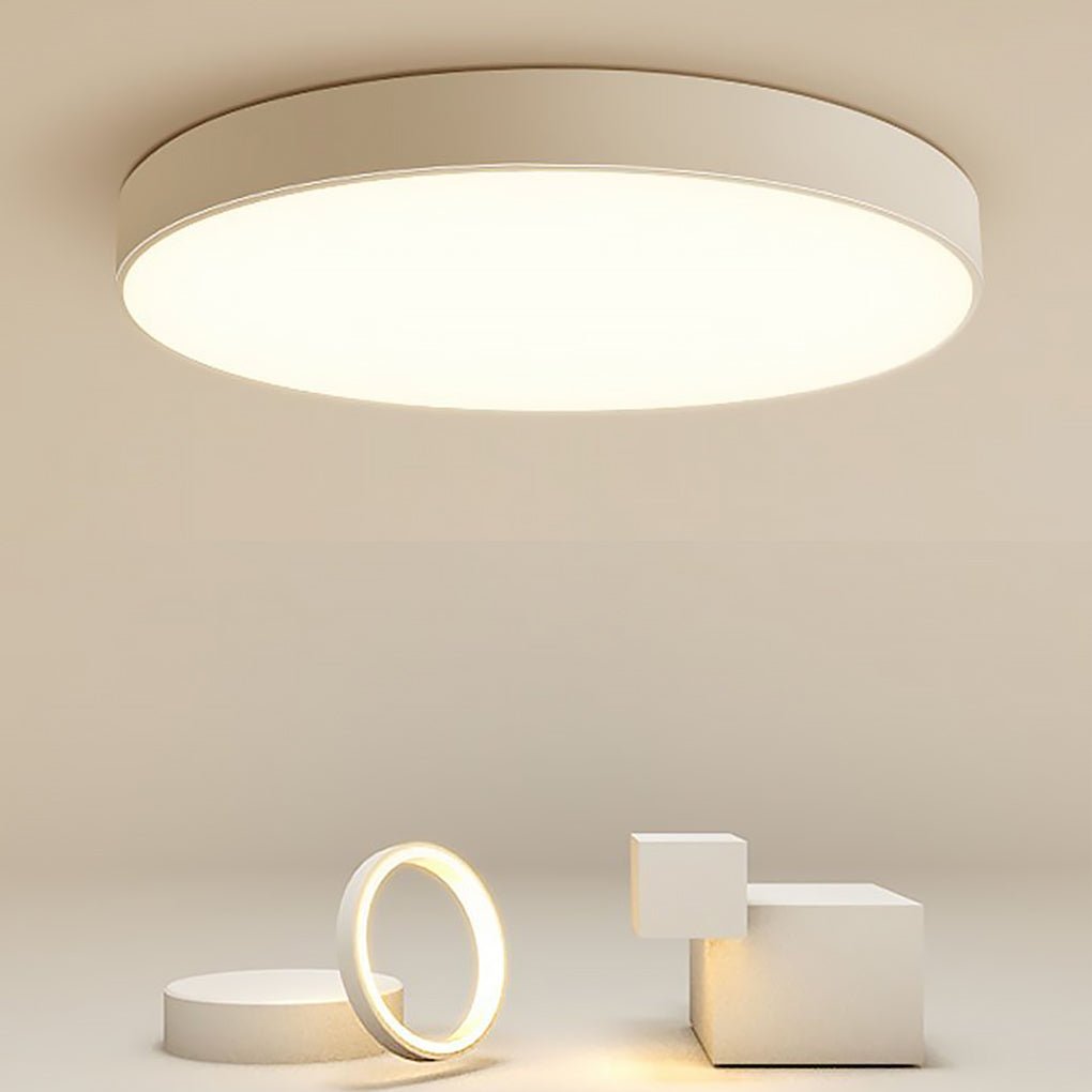 16" Round Dimmable Flush Mount LED Ceiling Light with Remote