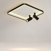 16" Square Flush Mount LED Light with Adjustable Spotlights