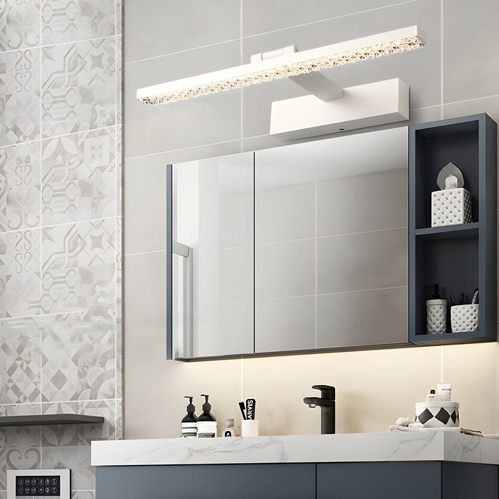 Adjustable LED Bathroom Vanity Light with Acrylic Shade