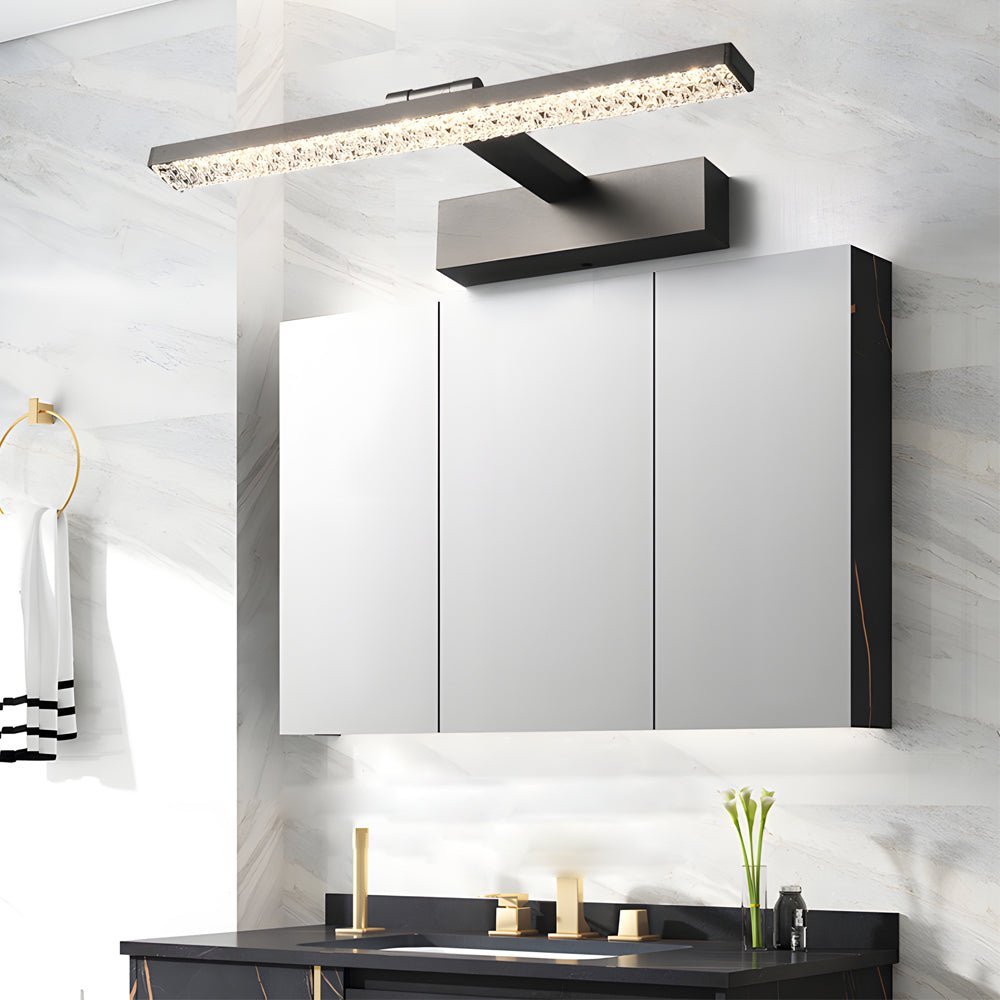 Adjustable LED Bathroom Vanity Light with Acrylic Shade