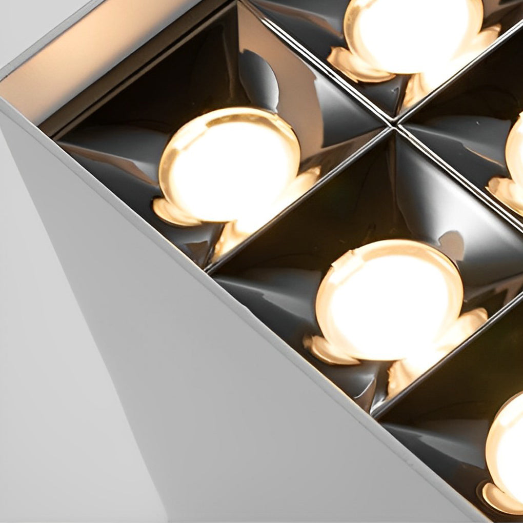 Square Grid LED Spotlight Surface Mount Downlight 24° Beam Angle
