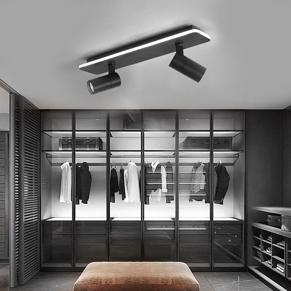 Modern Adjustable LED Track Spotlight - Aluminum Flush Mount 2/3/4