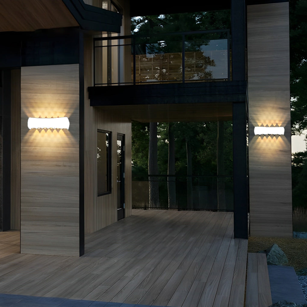 Modern Aluminum LED Outdoor Wall Light Waterproof Up Down