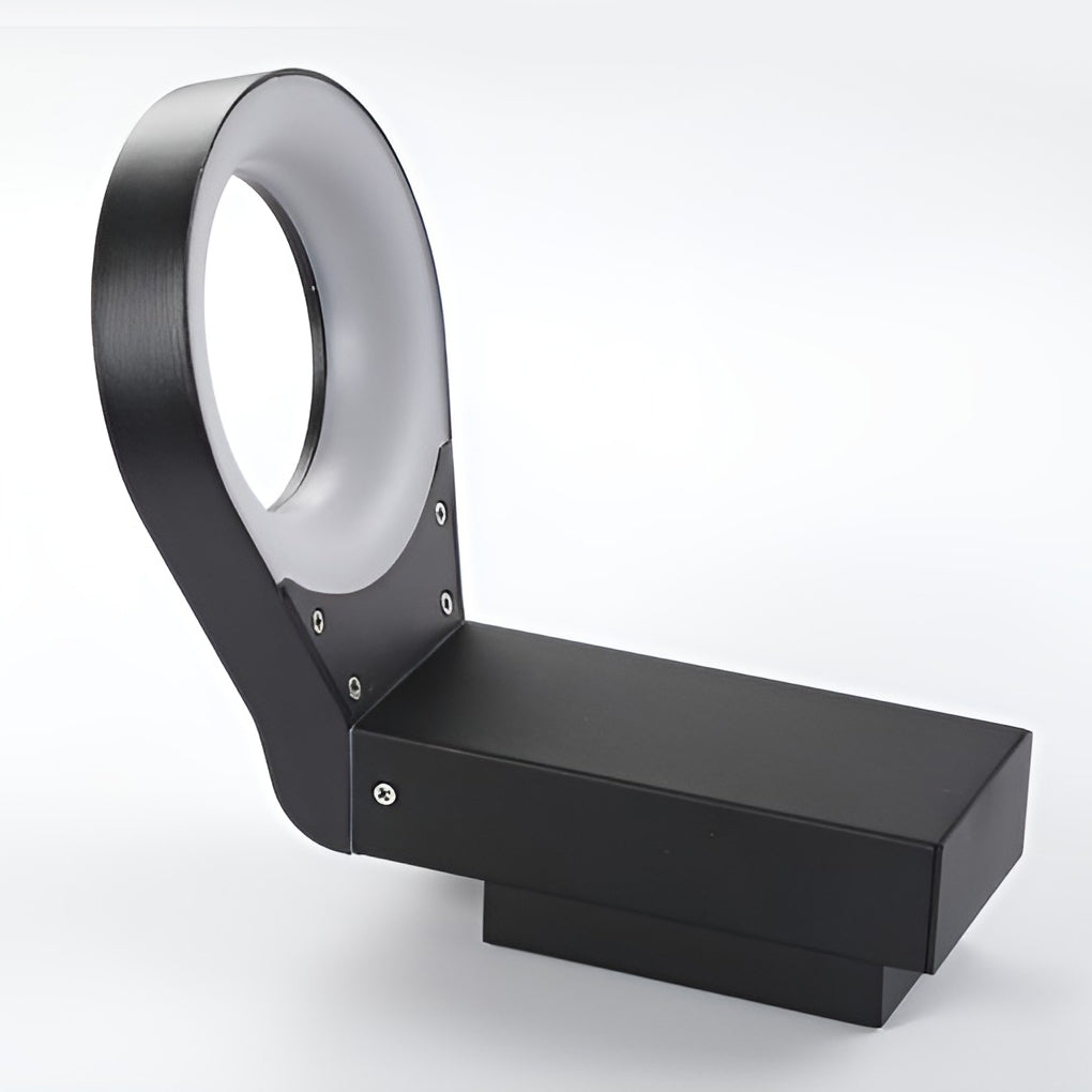 18W LED Ring Outdoor Wall & Path Lamp - Modern Landscape Lighting