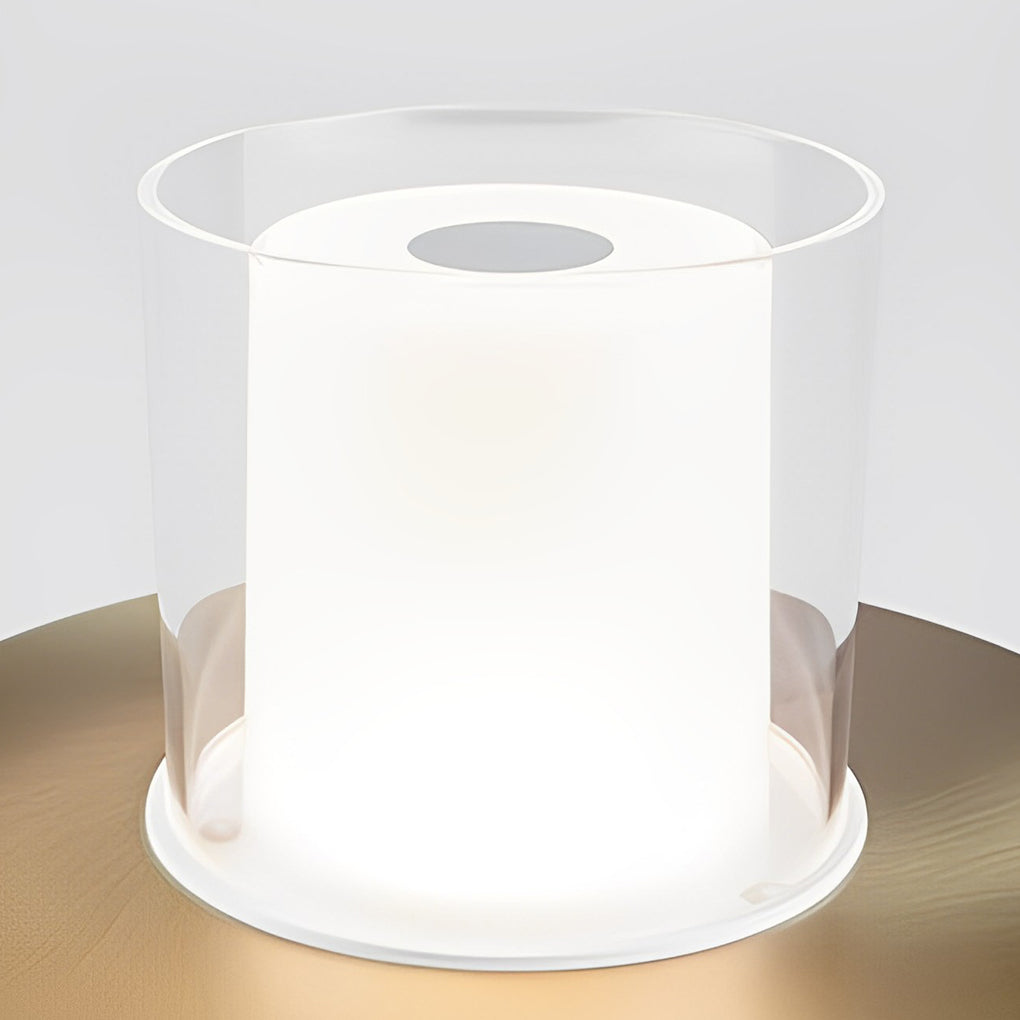 Cordless Cylinder Candle Table Lamp with Touch Dimming Control