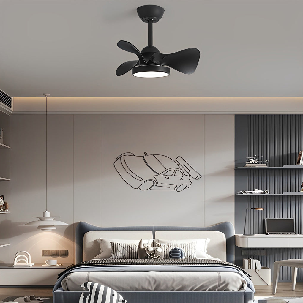 Modern LED Ceiling Fan Light with Remote - 3 Blade Dimmable